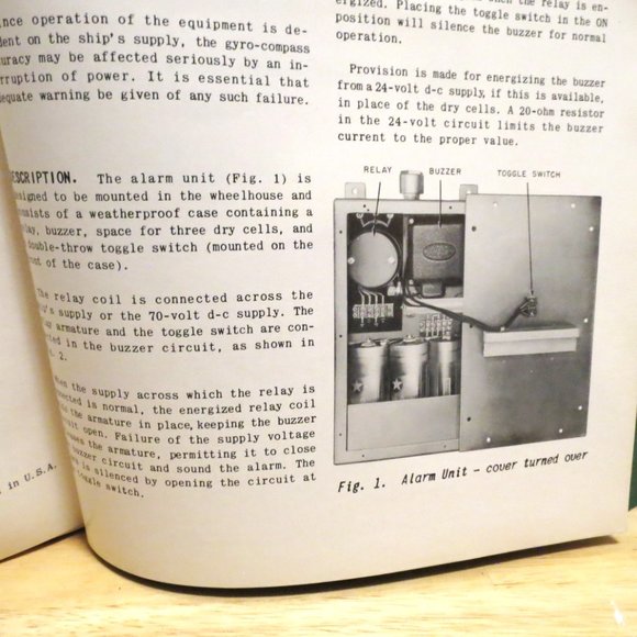 Vintage Naval Instruction Manual Sperry Gyro-Compass Mark XIV Mod II USA - Picture 12 of 12